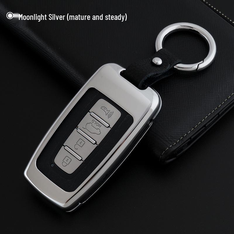 Hyundai Mistra, Elantra, ix35, Santa Fe, Sonata 9, Tucson Genuine Leather Car Key Cover