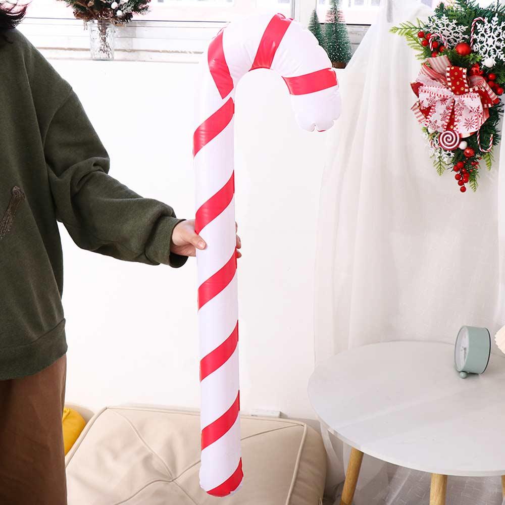 Inflatable Indoor Outdoor New Year Party Party Favors Candy Cane Stick Balloons Christmas Supplies