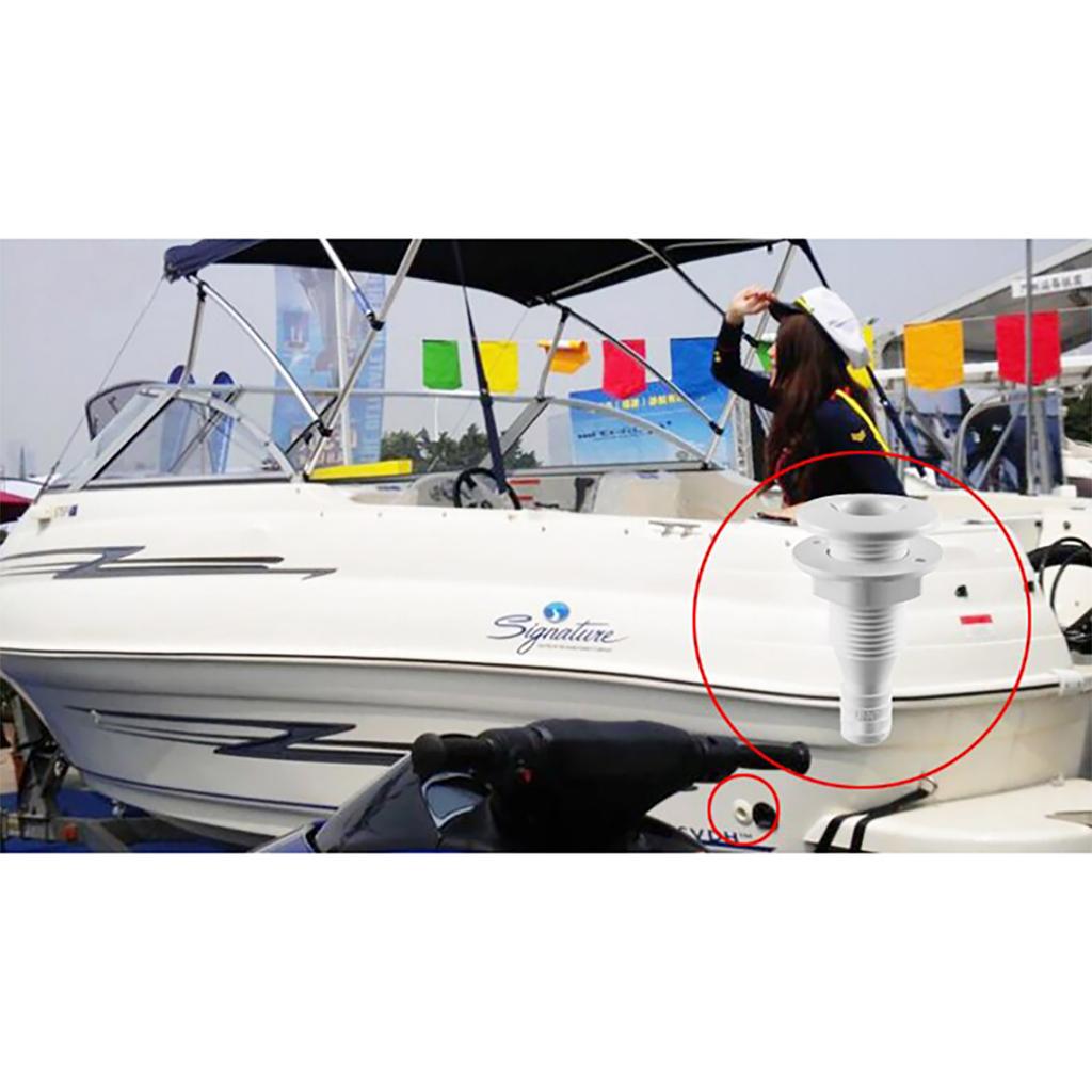 Bilge Pump Hose Installation Kit for 3/4-Inch Diameter Pump Outlet with Hose Clamps and Connector Boats Marine Yacht Accessories