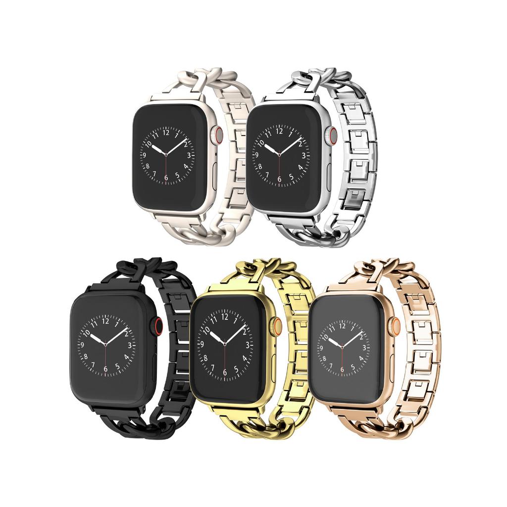 Umweltfreundliches Denim-Metallarmband für Apple Watch Series 1-10, Ultra, SE