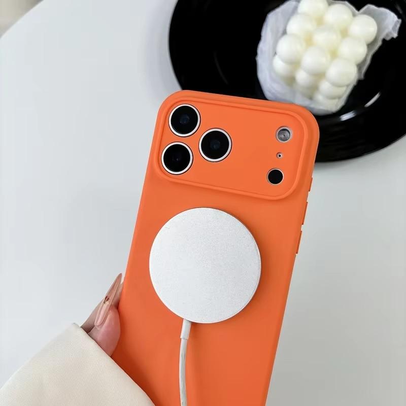 Original Liquid Silicone For Magsafe Case For iPhone 17 16 15 14 12 13 17 Pro Max Air Magnetic Wireless Charge Soft Skin Cover