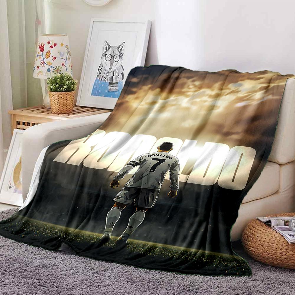Ronaldos Number Seven Blankets Flannel Printed Breathable Warm Throw Blanket for Home Office Bedspreads 0708a146