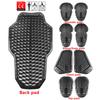 Black CE Level 1/2 Motorcycle Body Protection Pad Universal Motocross Racing Safety Insert Armor Back Protector Moto Equipment