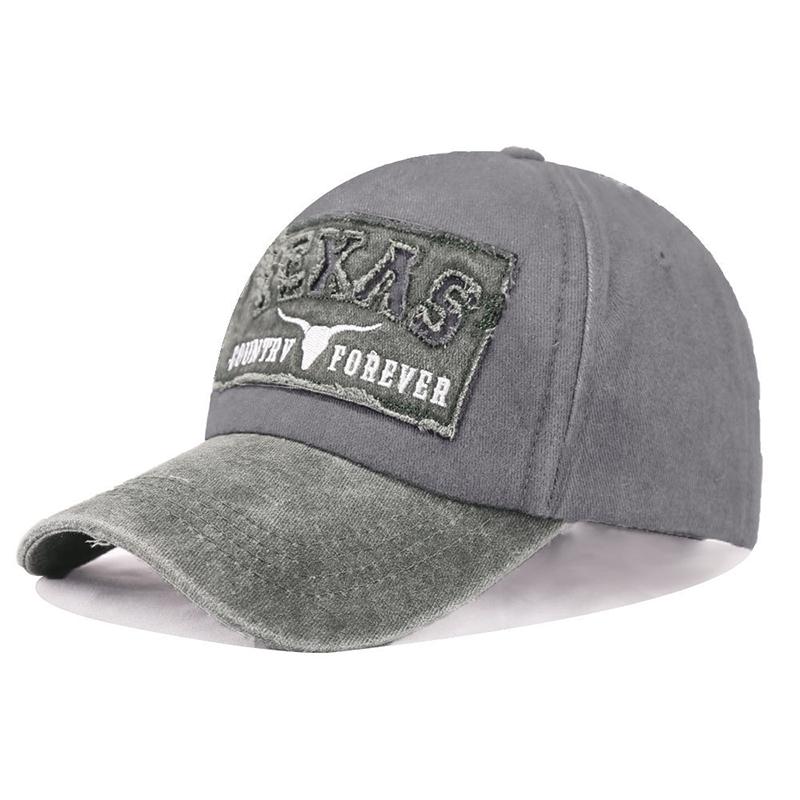 Vintage Washed Distressed Letter Baseball Cap Spring and Autumn Sunshade Duckbill Hat Stylish Versatile Trendy Cap