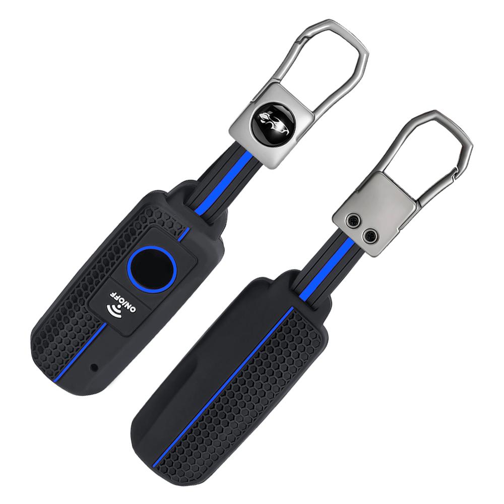 Silicone Key Case Cover for Yamaha TMAX 530 DX SX Motorcycle 2017/2018 Motorcycle Smart Keyring Key Bag Fob Protect Shell