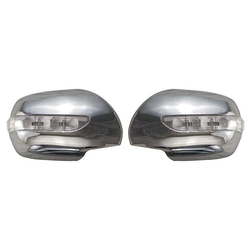 Door Mirror Cover With Led For Toyota Landcruiser Prado 4Runner N210 2003 2004 2005 2006 2007 2008 2009 Car Rearview Accessories