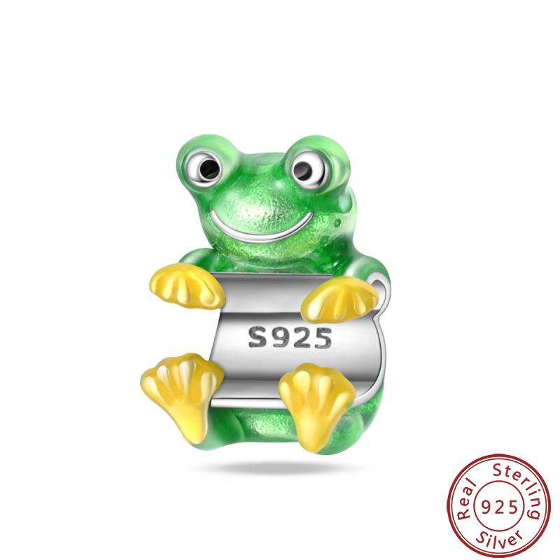 Green Series Copper Lucky Clover Avocado Cactus Spring Charms Beads 3Mm Diy Fine Jewelry Making