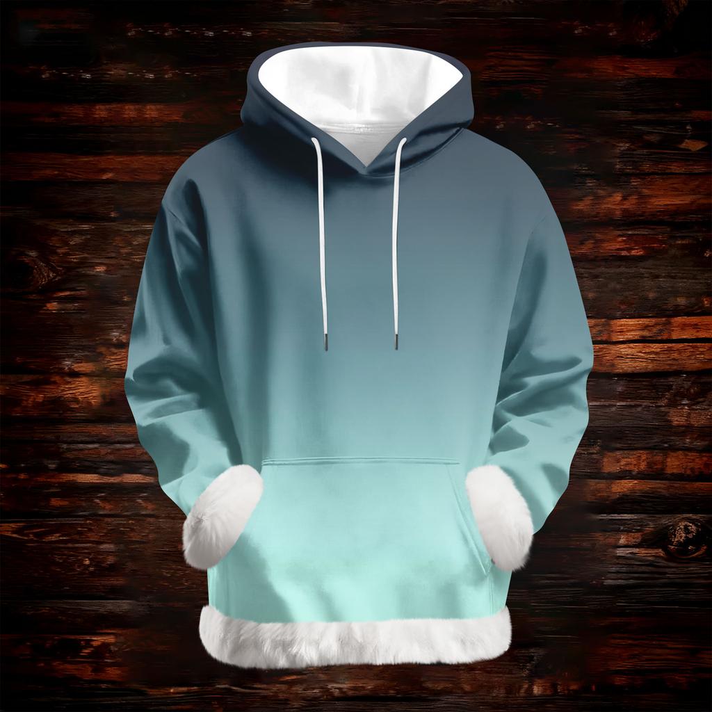 Damen Casual Mode Print Langarm Kapuzenpullover Top