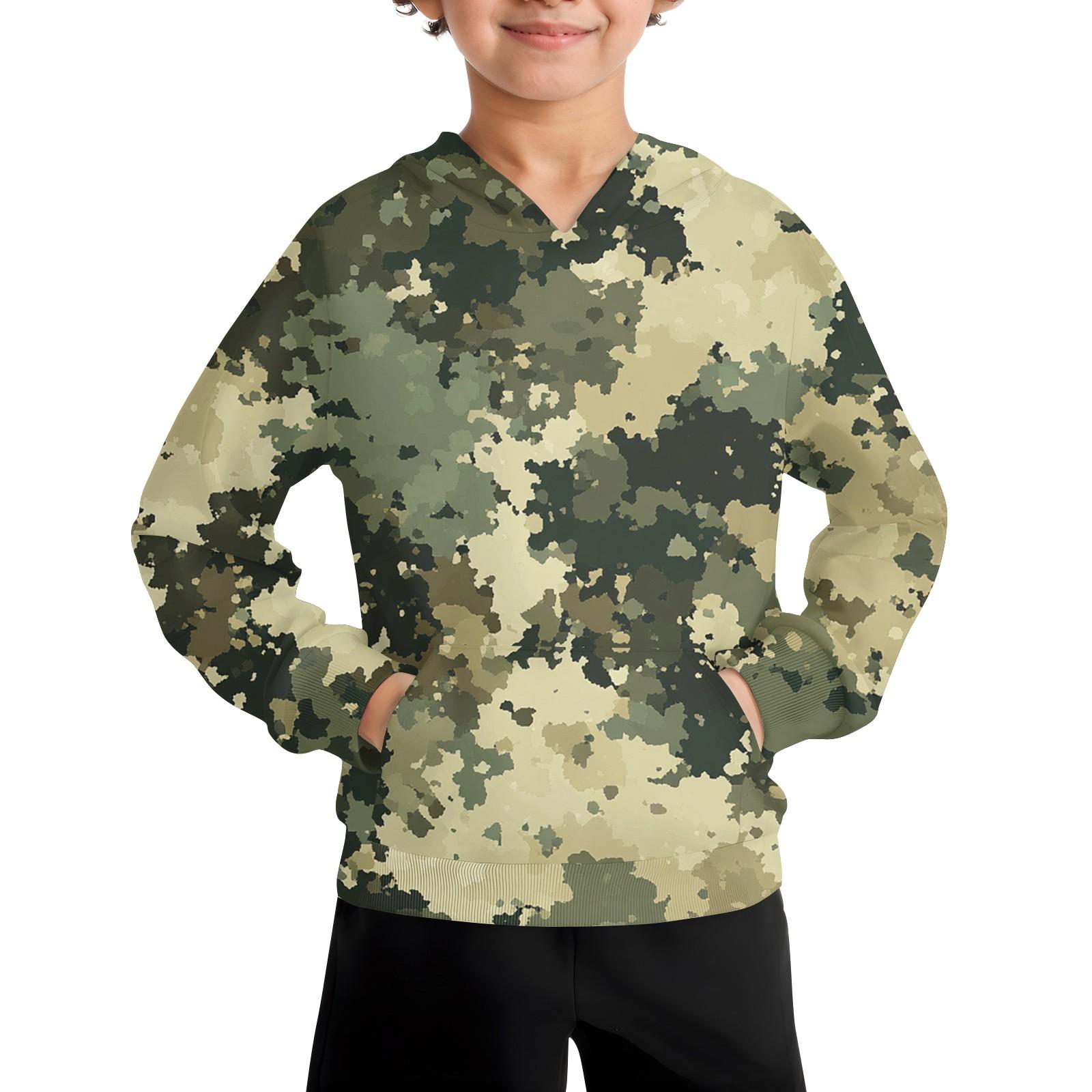 

Повседневная модная толстовка с длинным рукавом и капюшоном с карманом для мальчиков 90