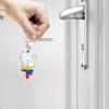 Venezuela Map Flag Charm Keychain Stainless steel Pendant Keyring Jewelry