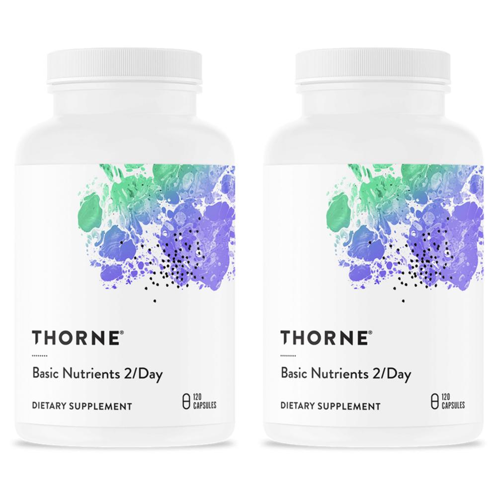 Thorne Research Basic Nutrients 2 Day Capsules 120 Tablets 2 pcs