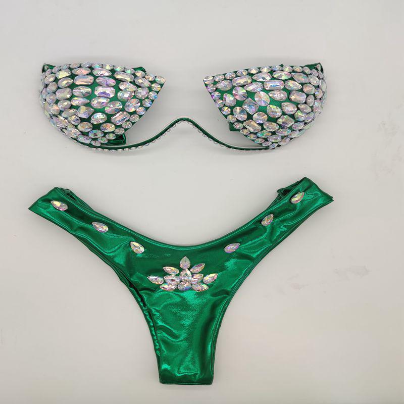 2020 Vibrant Sewn Diamond Bikini Swimwear
