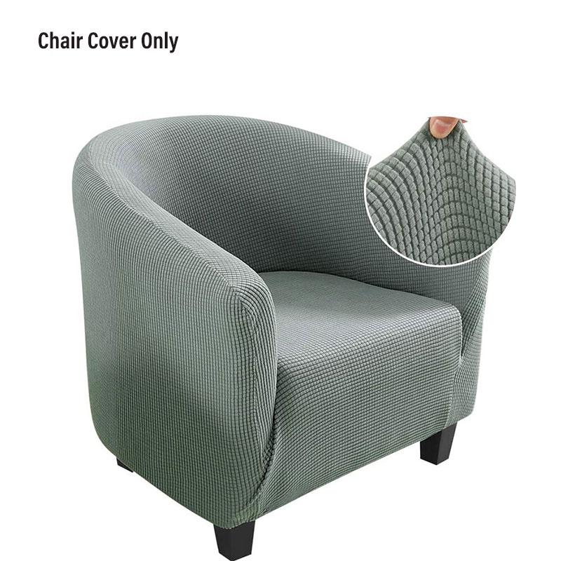 Thickened Elastic Furniture Bar Single Person Card Seat Cover For Tub Chair Pineapple Pattern Velvet Corn Grains Modern And Simple Style