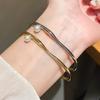 Pearl Bangle Bracelet With Gold Plating For Elegant Office And Casual Wear