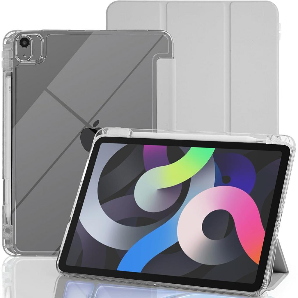 Surfplattefodral med sidofack för penna för iPad Air (2022)/(2020) Flipskydd i akryl+TPU+PU-läder