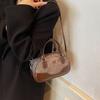 Bag Women'S Popular Shoulder Bag Crossbody Bag Premium Retro Contrasting Color Portable Bowling Bag