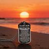 To My Son I Love You Pendant Necklace Stainless Steel Dog Tag Letters Chain Necklaces Gift Jewelry Love Dad Inspiration Kids