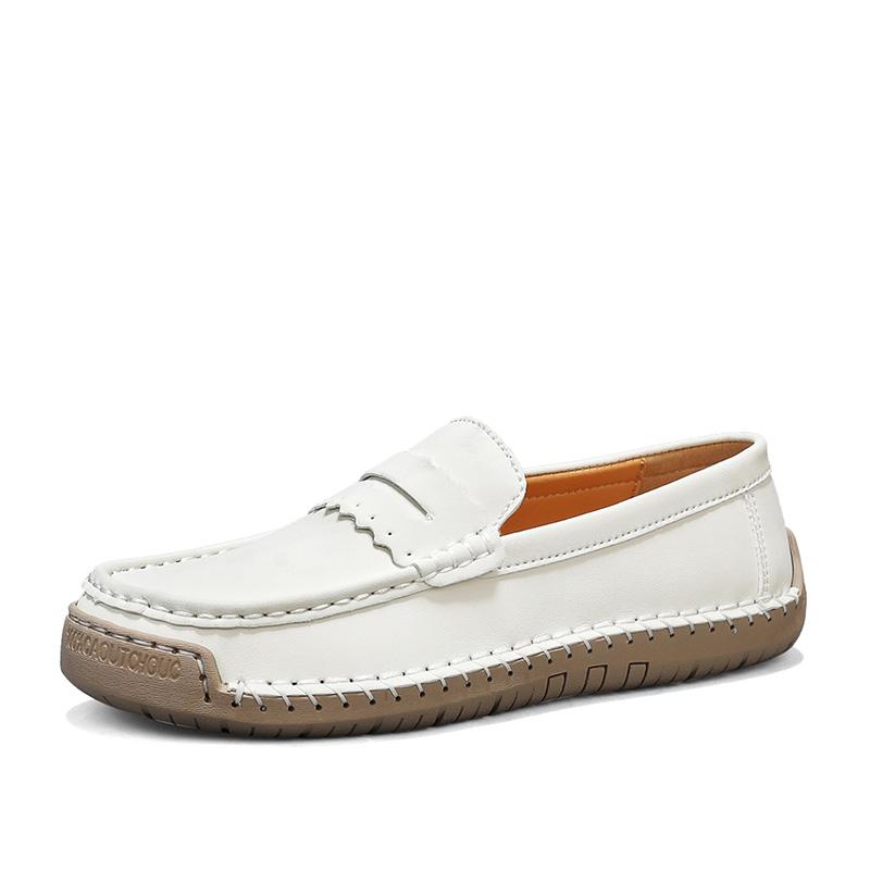 Hand-stitched Women Casual Shoes Loafers Slip On Driving Shoes Moccasins Women Flats Shoes