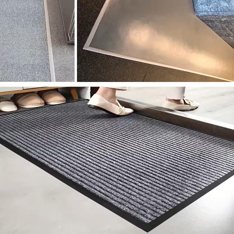 Self-Adhesive PVC Floor Transition Strip, Elegant Wood Grain Plastic Floor Divider, Flooring Cover Strip for Secure Seam Sealing