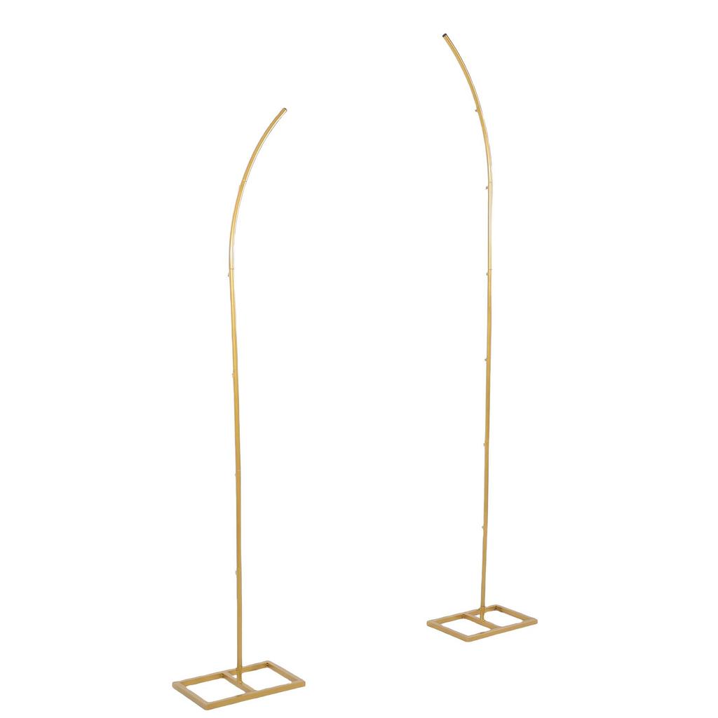 Stojak na łuk weselny Złoty Łuk z zakrzywionym topem Stojak na tło Łuki weselne na ceremonię Urodziny Rocznica Ukończenie szkoły