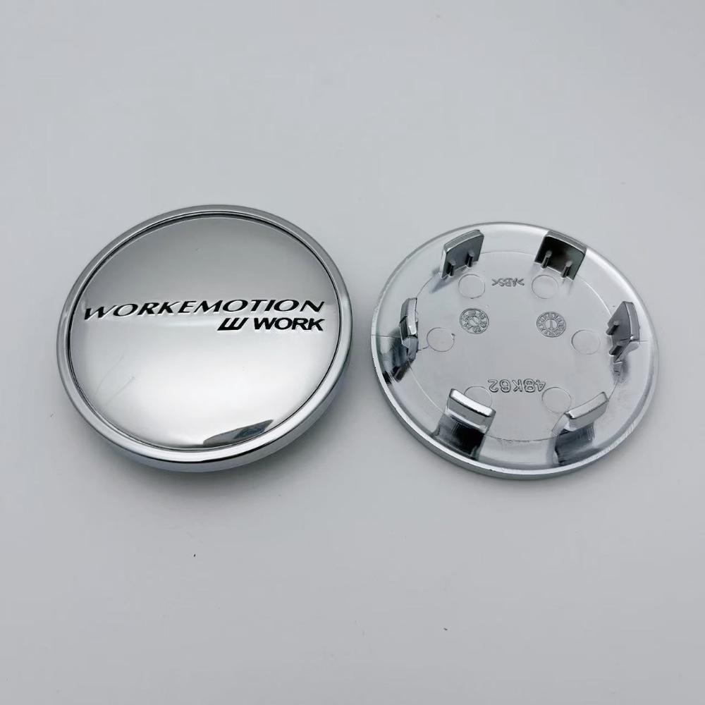 4pcs JDM 62mm W Work Emotion Logo Badge Car Wheel Center Caps Wheel HubCaps Auto Rim Centre Cover Car Accessories for Land Rover