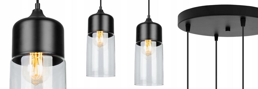 HANGING CEILING LAMP, GLASS PLAFON, LED LAMP