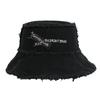 Cotton rough edge bucket hat spring summer autumn women's casual hat trendy brand women's spring versatile basin hat