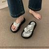 Internet Celebrities Super Hot Tide Thick Sole Heightening Foot Flip-flops Shoes Women Summer Wear 2025 Summer New Beach Sandals
