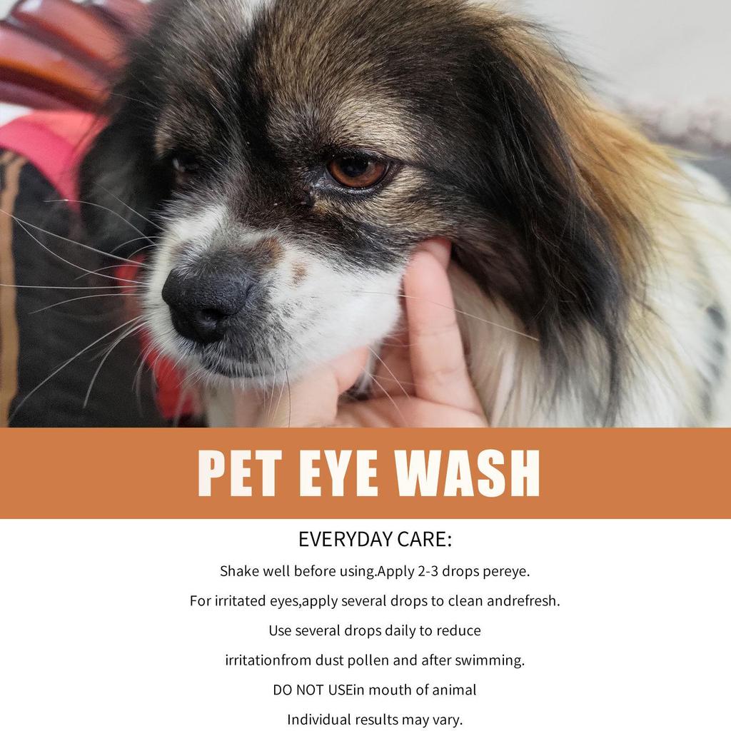 Pet Eye Drops for Cats & Dogs - Cleans Eye Boogers & Tear Stains (50ml)