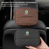 Car Suede Tissue Box Organizer Accessories For Skoda Kylaq Elroq Kodiaq Octavia Enyaq Kamiq Scala Rapid Superb Karoq Fabia Yeti