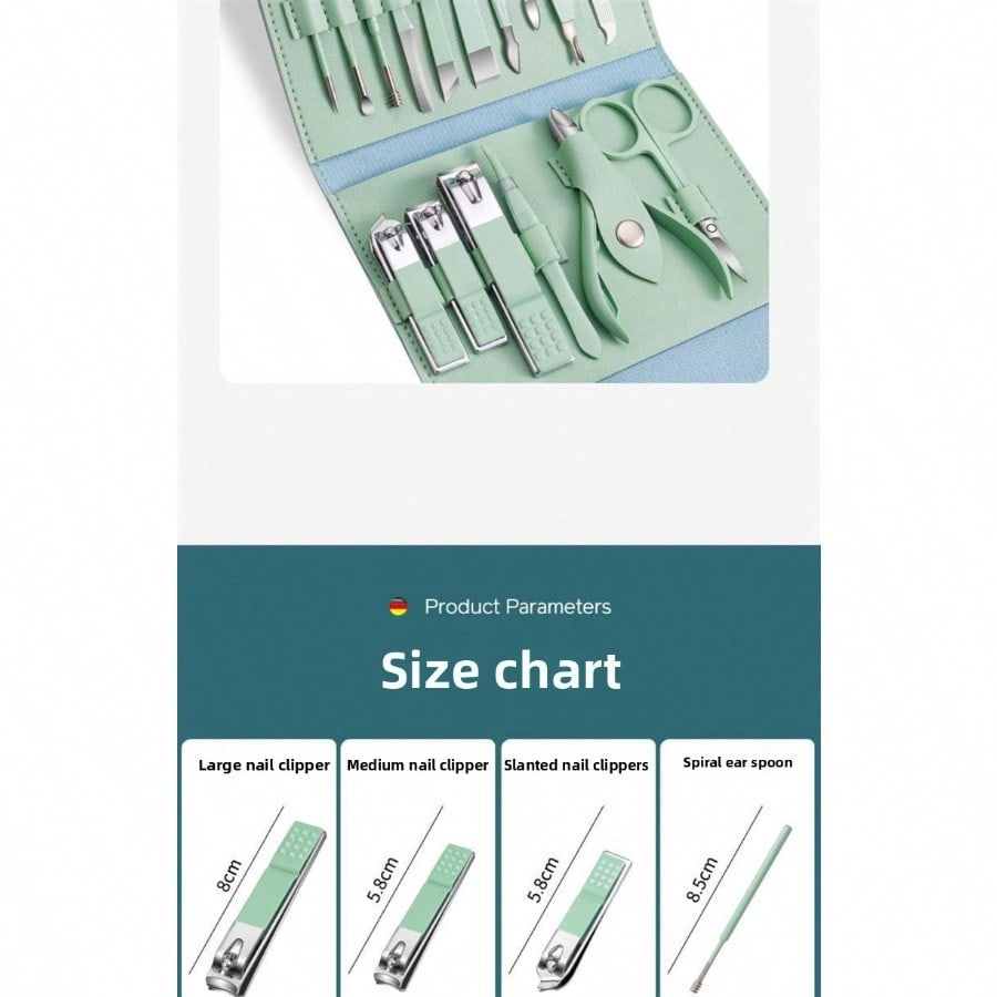 Nail clippers set, nail clippers set, nail clippers, pedicure tools, beauty set, 7-piece set, ear scoop