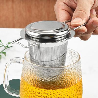 Infuzor de ceai din oțel inoxidabil, strecurătoare de ceai, coș cu frunze libere, filtru de plasă pentru ceainic, infuzor, accesorii pentru prepararea ceaiului