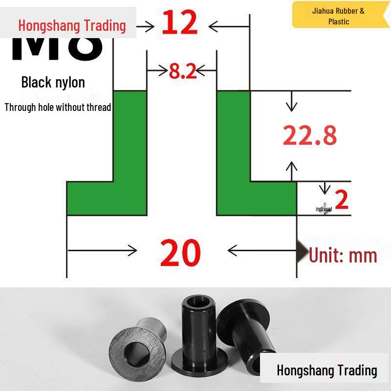 Step T-Shaped Nylon Insulating Bushing Washer, M3-M35 Thread Protection Spacer