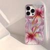 Shiny Pink Peach Blossoms Print Phone Case For iPhone 17 Pro Max 16 15 Pro 14 13 12 11 XR XS 17Air 16 Plus Shockproof Cover