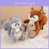 Plush Cartoon Squirrel Toy Animal Stuffed Doll Embroidery Children Gift Birthday