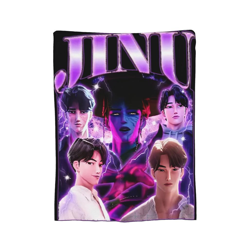Jinu K-Kpop D-Demon H-Hunters Blanket Cover  Flannel Throw Blankets Summer Air Conditioning Portable Soft Warm Bedsprea,