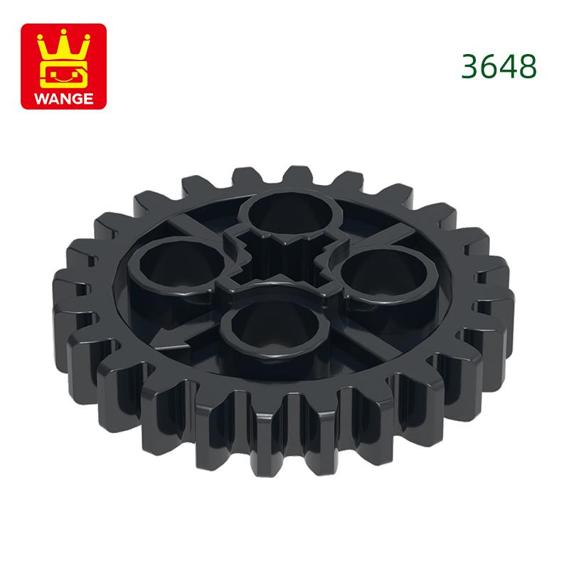 72Pcs/lot NO.3648 24 Gears Worm Gears Block Moc Colour Accessories Works With featuring Brick DO IT YOURSELF Children's Toy Assembly Parts