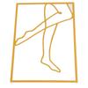 Female Art Wall Decoration Minimalist Modern Iron Art Innovative Metal Line Wall Art Decor for