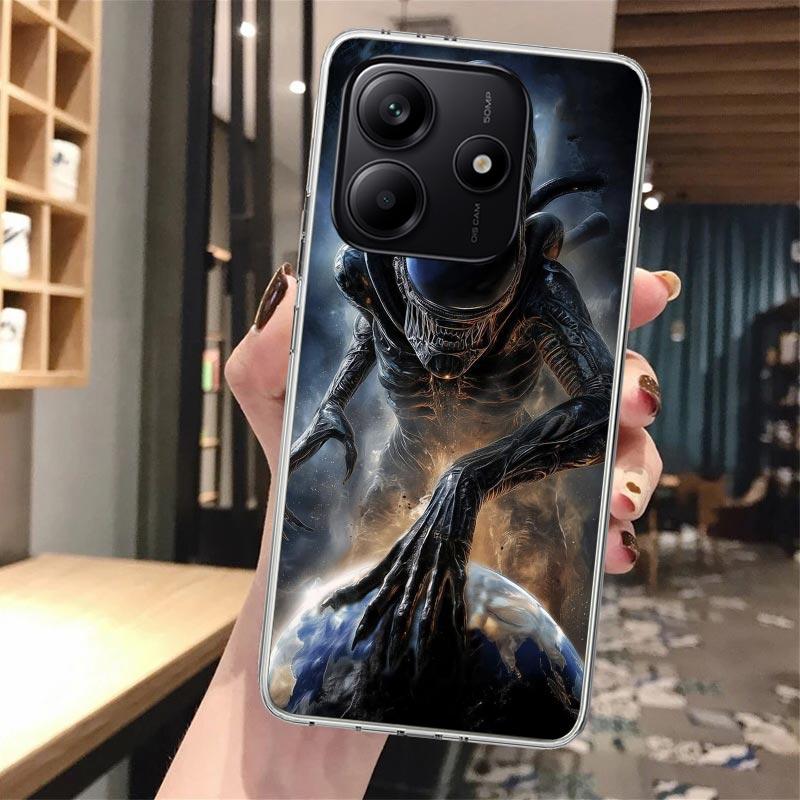 Cool A-Alien X-Xenomorph Silicon Phone Case For Xiaomi Redmi Note 14 14S 13 12 12S 11 Pro Plus 11S 10 10S 11T 11E 4G 5G Soft Cov