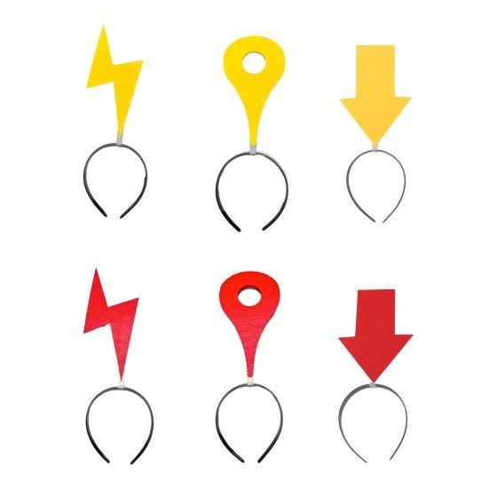 Kvinners Hodebånd Hodeplagg som ikke falmer Unikt Symbol Design Hårbøyle Fotorekvisitter for Maskerader Festivaler