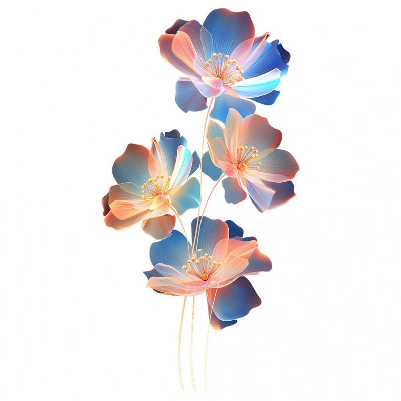 

Красочные Наклейки на Стену с Цветами Лотоса, Яркий Декор с Кувшинками, Самоклеящаяся Настенная Живопись для Украшения Дома 29.5*29.5cm разноцветный