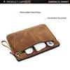 Retro Echt Leer Laptophoes CONTACTEN Macbook Pro 14,2 Inch Tablet Handtas Dagelijks Kantoor Zaken Cadeau Laptop Aktetas