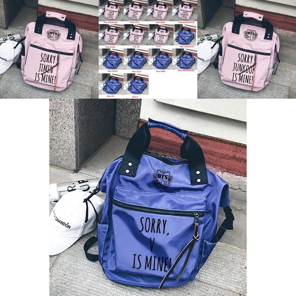 Kpop Bts Backpack Bangtan Wings Bag Cute Shoulder Book Bag For Stylish School Days