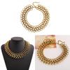 Collana Europea in Metallo Vintage con Ciondolo Geometrico per Donne Casual