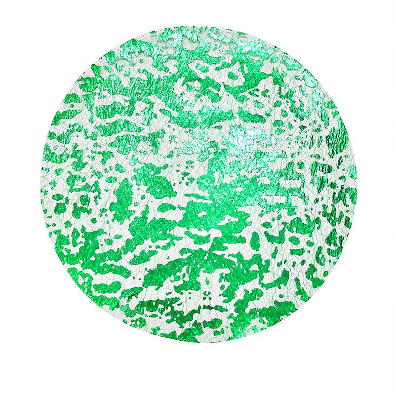 10pcs Disposable Placemats Set 13 Inch Round Gold Foil Mesh Pressed Table Mates for Home Dining Table Party Decoration