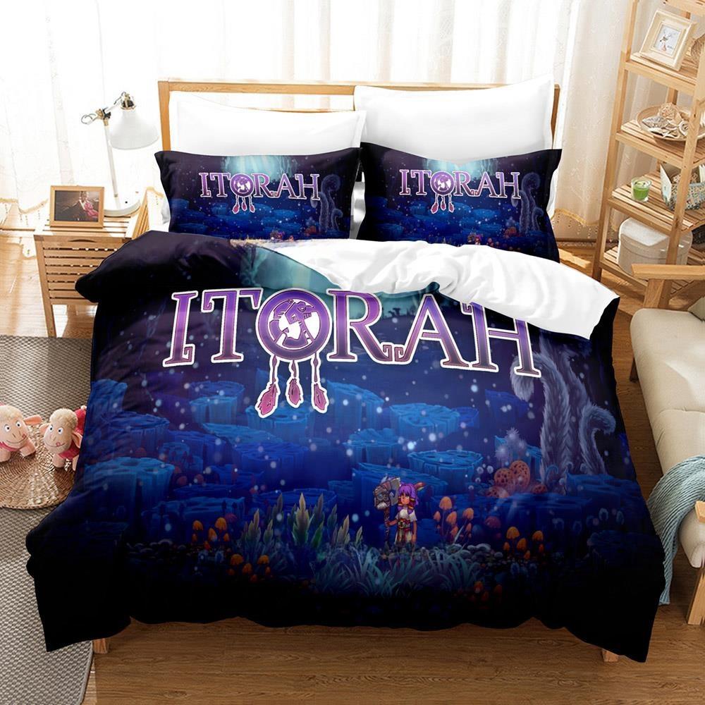 3D Print Anime Game Itorah Bedding Set Single Twin Full Queen King Size Bed Set Adult Kid Bedroom Duvet Cover Sets Home Textiles