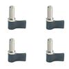 Set of 4pcs Aluminum Alloy L Shaped Positioning Screw Easy Adjustment for Camera Stabilizers Stand