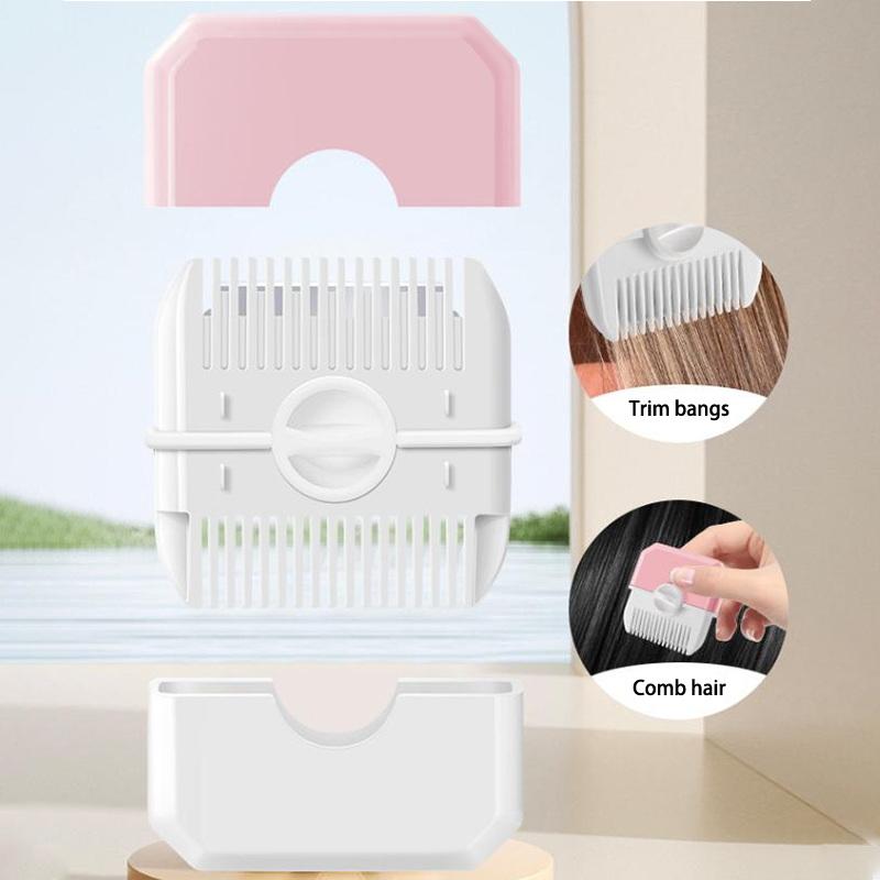 2-in-1 Babyschnitt- und Frisierkamm – Manueller, tragbarer Trimmer für Pony und Spliss, für Kinder entwickelt