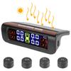 0-3.5Bar Intelligent T12 Car Tire Pressure Monitoring System Temperature Warning Fuel Save Solar USB TPMS