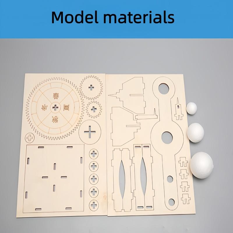 DIY Three Ball Astronomy Puzzle Toy for Kids - Science Technology Experiment Materials Gift Educational Student Activity Toy